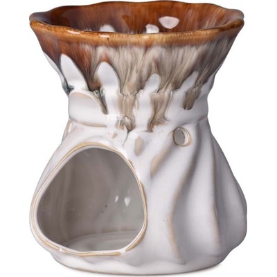 Emocio Aroma lampa keramická bílo-hnědá 98 x 110 mm
