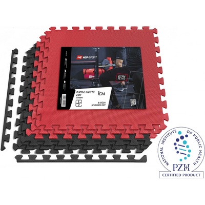 Hop-Sport Eva Podložka puzzle 60 x 60 x 1 cm černo-červená 6ks – Zboží Mobilmania