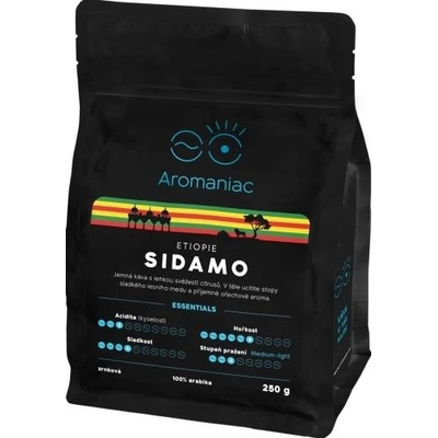 Aromaniac Aromaniac Прясно изпечено Ethiopia Sidamo смляно кафе 250g