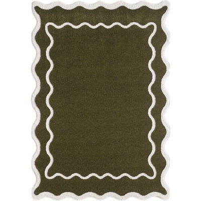 ESTE Тъмнозелен килим 120x170 cm Dolce - ESTE (02980A CREAM OLIVE)