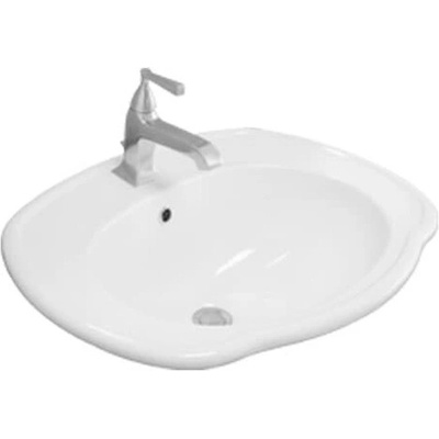 Zápustné umývadlo AXA Contea 52,5x68 cm biele 0603901