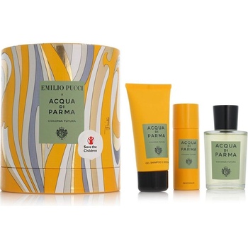 Acqua Di Parma Комплект Acqua di Parma: Colonia Futura Одеколон за мъже 100 ml + Colonia Futura Душ гел и шампоан 2-в-1 75 ml + Colonia Futura Против изпотяване Дезодорант спрей За мъже 50 ml