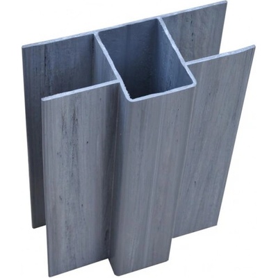 Oboustranný držák podhrabové desky 200x40 mm, na hranatý sloupek, plastový