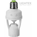 LIGHTEX ФАСУНГА СЪС СЕНЗОР ЗА ДВИЖЕНИЕ lightex Е27 360' max. 6m (650az0001310)