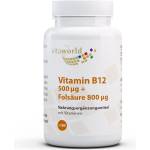 vitaworld Vitamin B12 + Folsäure / Витамин B12 + Фолиева киселина, 180 таблетки (16938429 VW)