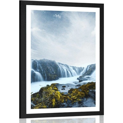 Plakát s paspartou vznešené vodopády - 20x30 no frame