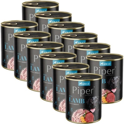Dolina Noteci Piper Adult Dog Jehněčí mrkev 12 x 800 g