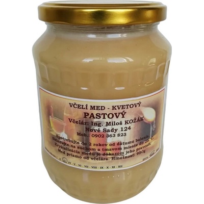 Med květový pastovaný 950g přímo od včelaře