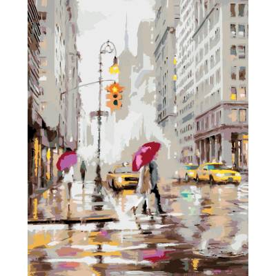 ZUTY Malování podle čísel PÁR NA PŘECHODU V NEW YORKU RICHARD MACNEIL 40 x 50 cm