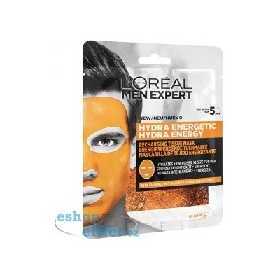 L'Oréal Men Expert Hydra Energetic textilní maska 32 g