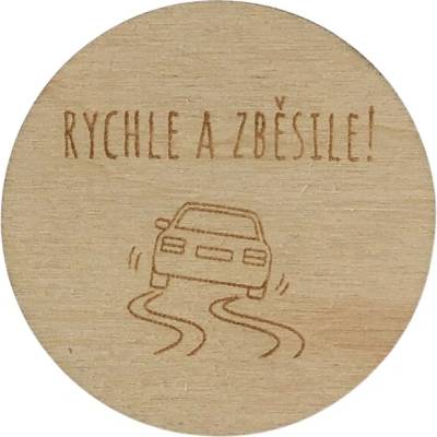 Dřevěná placka - Rychle a zběsile Dřevo: Bříza