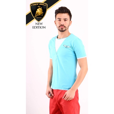 Madmext Мъжка Тениска Синя 1063-6 (85125_Синьо)