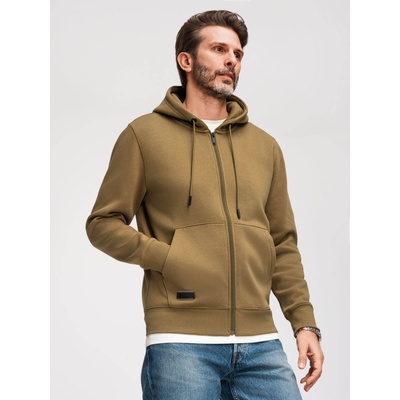 Ombre Clothing Мъжки еластичен памучен суитчър BASIC Ombre Clothing Ombre Clothing | Zelen | МЪЖЕ | XXL