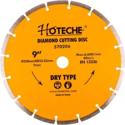 Hoteche Kotúč diamantový segmentový 230 x 22,23 x 7 mm 570206
