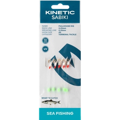 Kinetic návazec sabiki fullhouse fishskin flash 130 cm - 8