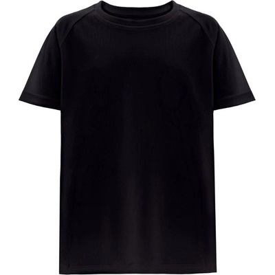 Thc Move kids. technické polyesterové tričko s krátkým rukávem pro děti černá