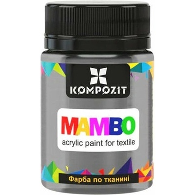 Mambo metalická farba na textil a kožu 50 ml 52 platinová