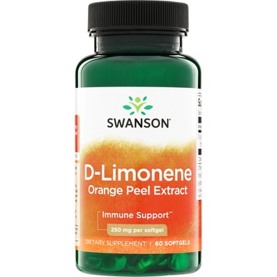 Swanson D-Limonene Cold-Pressed Orange Peel Extract 60 gelové tablety 250 mg
