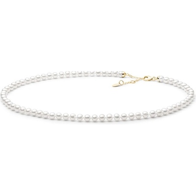 Gaura Pearls Perlový náhrdelník PYFORW555-C Bílá