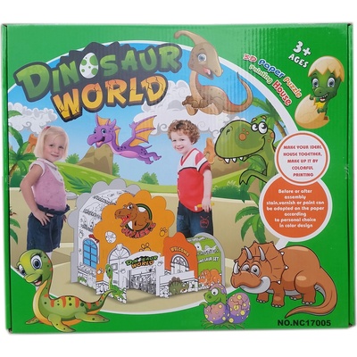 Комплект 3d Пъзел за оцветяване Динозаври