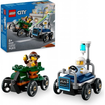 LEGO® City 60459 Pretekársky balíček: Lietadlo vs. nemocničné lôžko