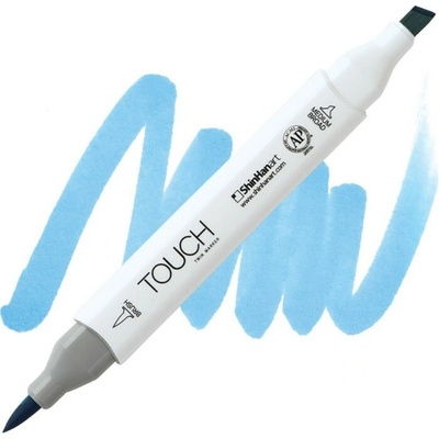 Lihová fixa TOUCH oboustranná Brush & Chisel, Light blue (PB271)