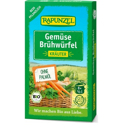 Rapunzel bio Zeleninový vývar s bylinkami kostky 84 g – Zbozi.Blesk.cz