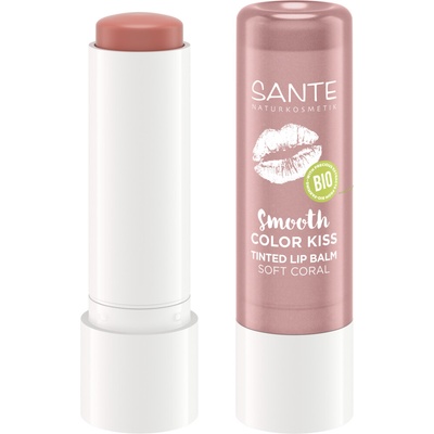 Sante Balzam na pery Smooth Color Kiss 01 soft coral 4,8 g