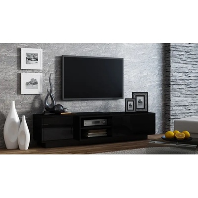 Cama meble Cama ТВ шкаф SIGMA1 180 черен/черен гланц (SIGMA1 CZ/CZ)