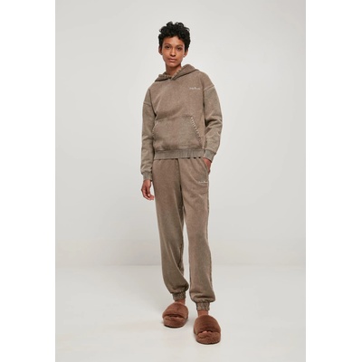 Urban Classics Дамски суичър с качулка в кафяв цвят Urban Classics Terry HoodyUB-TB5460-00075 - Кафяв, размер 5XL