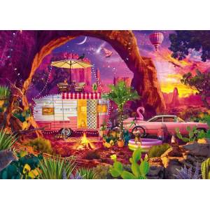 Schmidt Spiele - Puzzle Haynie: Desert Camping - 1 000 piese