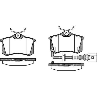 Sada brzdových platničiek kotúčovej brzdy REMSA 0263.41