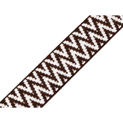 Oboustranný popruh šíře 38 mm - hnědá