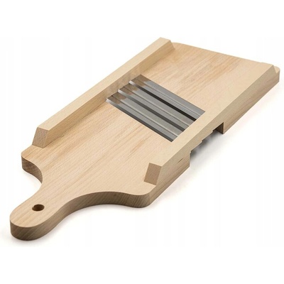 Laserwood Drevená krájačka na kapustu s 3 nožmi, ručná, 16 cm