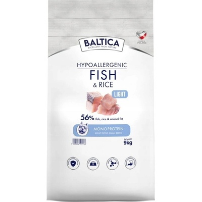 Baltica Adult Light Fish Rice S 9 kg