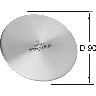 Příslušenství ke dřezům Villeroy & Boch krytka odpadu 962415LC, nerez 962415LC
