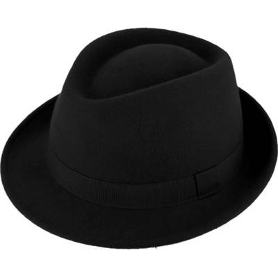 Fiebig trilby klobouk vlněný černý