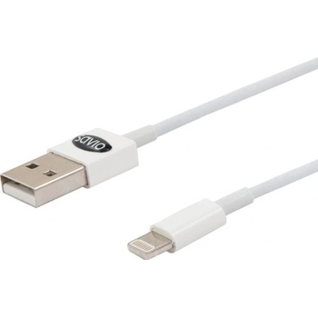 Savio CL-64 USB A - LIGHTNING 8PIN M-M, 1m, bílý