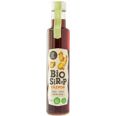 Koldokol bio Sirup zázvor bez přidaného cukru 250 ml