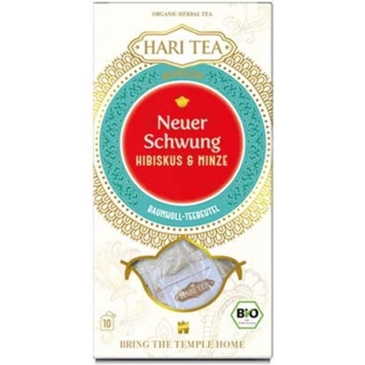 Hari Tea Bio nový impuls ibišek a máta 10 čajových sáčků