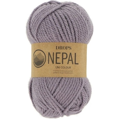 Drops Nepal UNI 4311 fialovo sivá