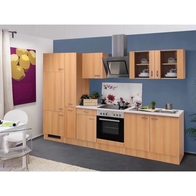 Flex Well Kuchyňa Nano 300 cm/typ 1 chladnička/rúra/varná doska/digestor