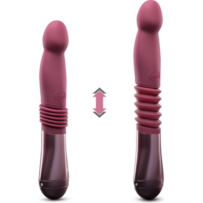 Blush Novelties Temptasia Trixie Thrusting Dildo Wine