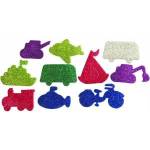 TITANUM Foam stickers glitter vehicles mix 25pcs