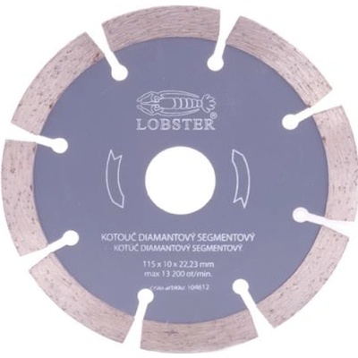 LOBSTER Kotouč diamantový SEGMENTOVÝ Varianta: 150mm