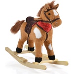 Moni Toys Плюшено конче-люлка Moni - Thunder Khaki, със звуци (108836) - baby