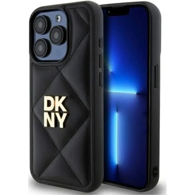 DKNY Калъф DKNY Quilted Stack Logo iPhone 15 Pro Max - черен (3666339260989)