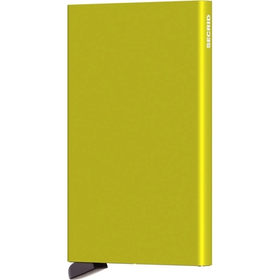 Secrid Kovové puzdro na karty Cardprotector Lime limetkovo žltá