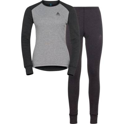 Odlo Дамско синтетично термобельо Odlo Women's Active Warm Special Set Synthetic base layer - Dark Grey Melange / Grey Melange - размер XL (114-3830-0215)