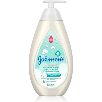 Johnson's Cottontouch пяна за вана и миещ гел 2 в 1 за деца 500ml
